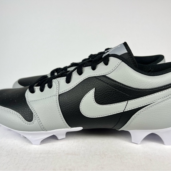 Jordan 1 Low TD Shadow Grey Black Football Cleats - Picture 5 of 10
